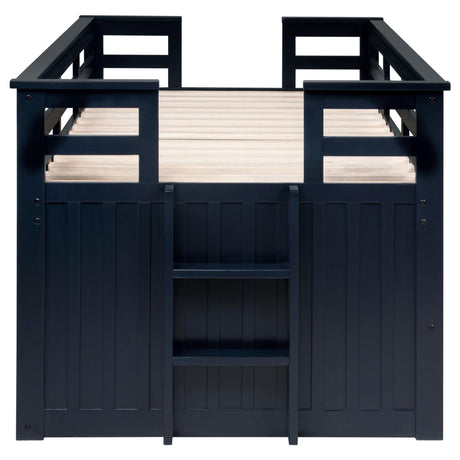 Carlsbad Navy Blue Wood Twin Captains Bed With Trundle by Coaster at Eve Furniture