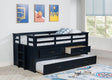 Carlsbad Navy Blue Wood Twin Captains Bed With Trundle by Coaster at Eve Furniture