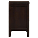 Carlton 2-Drawer Rectangular Nightstand Cappuccino