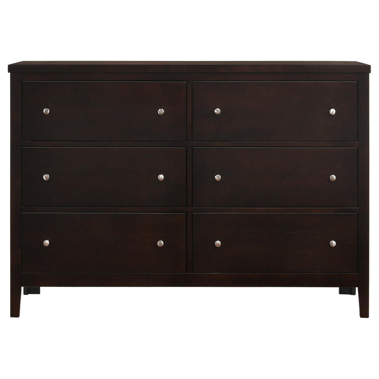 Carlton Cappuccino 6-Drawer Rectangular Dresser