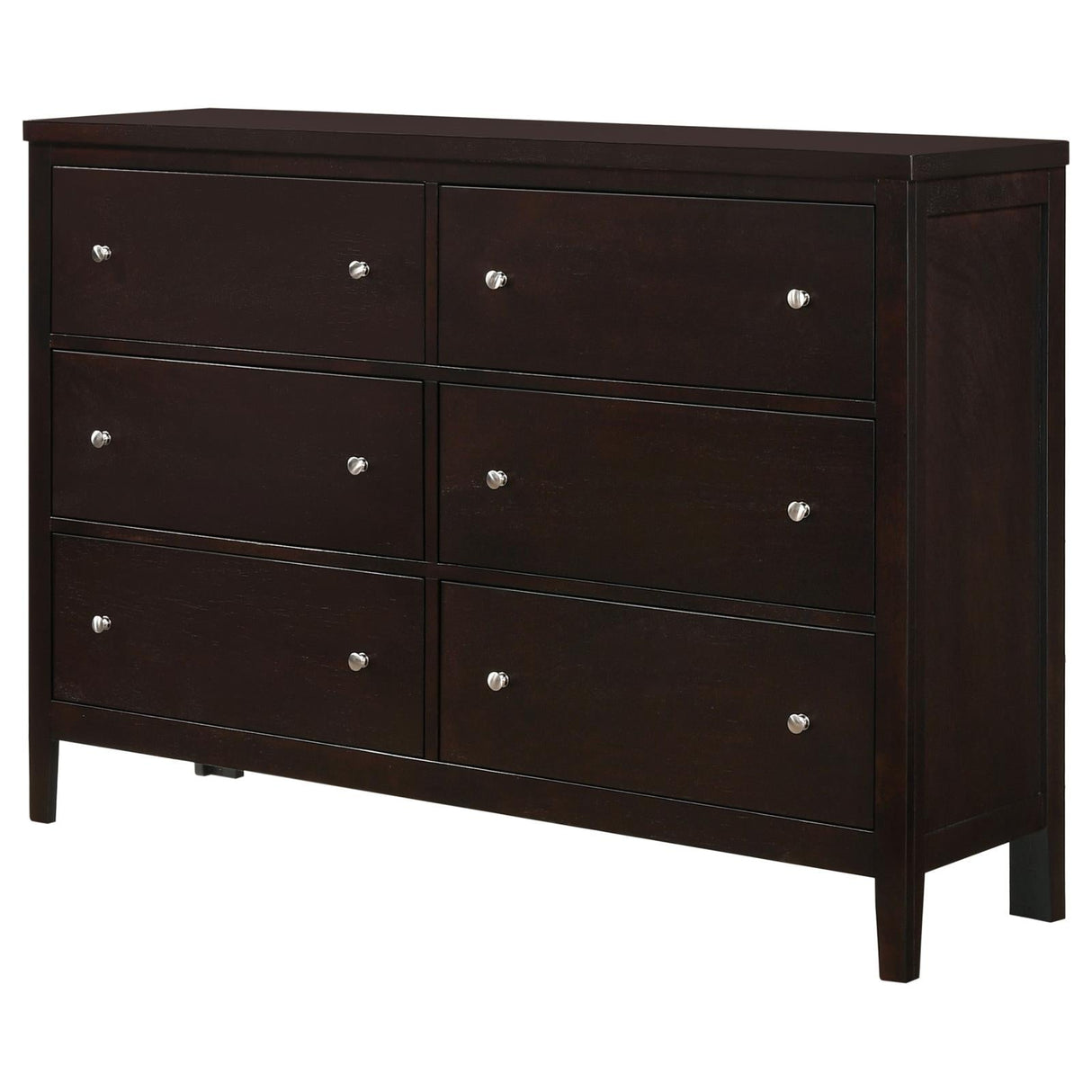 Carlton Cappuccino 6-Drawer Rectangular Dresser