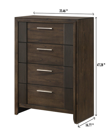 Carlton Brown Chest by Crown Mark at Eve Furniture