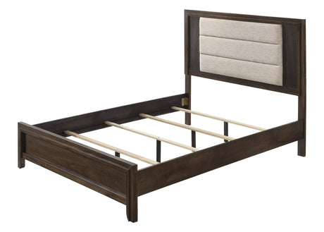 Carlton Brown King Panel Bed by Crown Mark at Eve Furniture