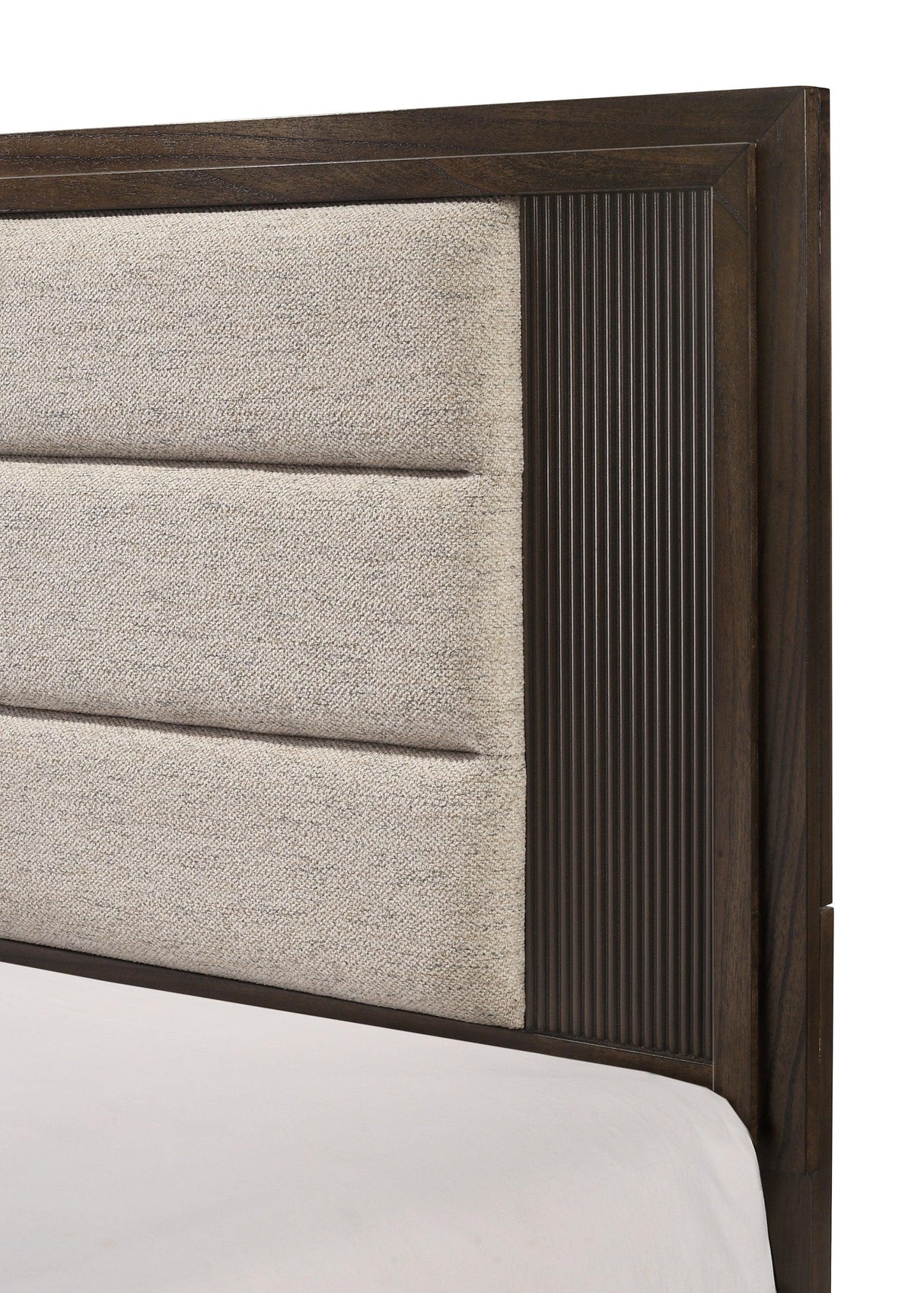 Carlton Brown King Panel Bed by Crown Mark at Eve Furniture