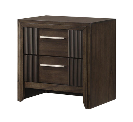 Carlton Brown Nightstand by Crown Mark at Eve Furniture