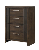 Carlton Brown Upholstered Panel Bedroom Set by Crown Mark at Eve Furniture