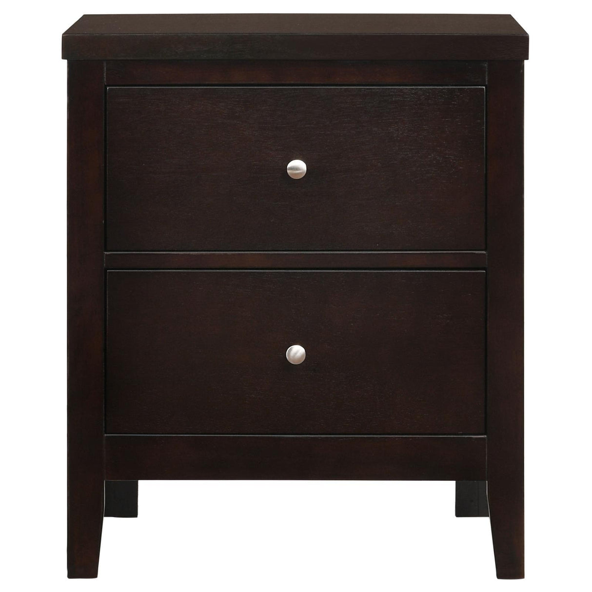 Carlton Cappuccino 2-Drawer Rectangular Nightstand by Coaster at Eve Furniture