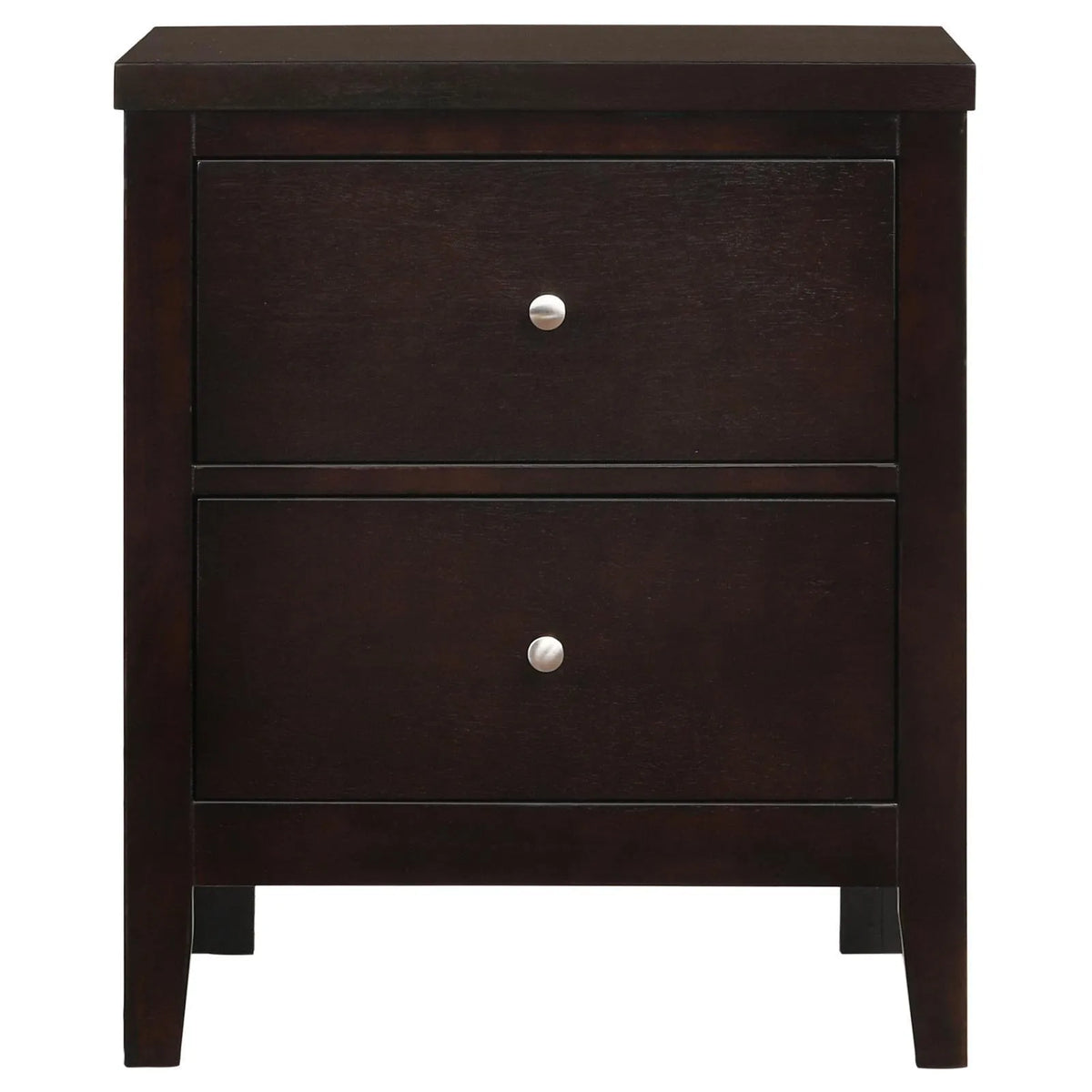 Carlton Cappuccino 2-Drawer Rectangular Nightstand by Coaster at Eve Furniture