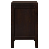 Carlton Cappuccino 2-Drawer Rectangular Nightstand by Coaster at Eve Furniture