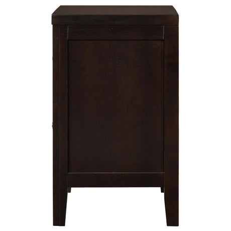 Carlton Cappuccino 2-Drawer Rectangular Nightstand by Coaster at Eve Furniture