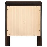 Carlton Cappuccino 2-Drawer Rectangular Nightstand by Coaster at Eve Furniture