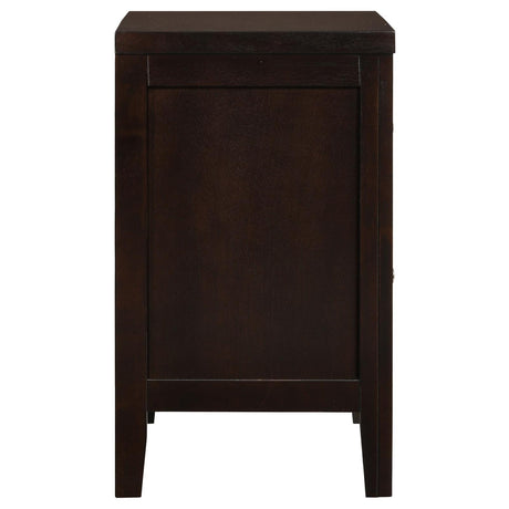 Carlton Cappuccino 2-Drawer Rectangular Nightstand by Coaster at Eve Furniture