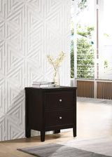 Carlton Cappuccino 2-Drawer Rectangular Nightstand by Coaster at Eve Furniture
