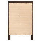 Carlton Cappuccino 5-Drawer Rectangular Chest by Coaster at Eve Furniture