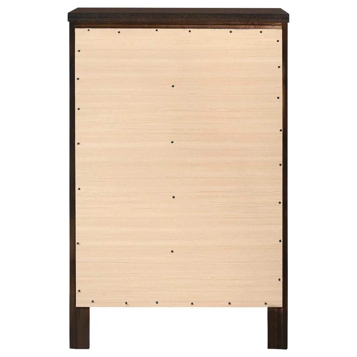 Carlton Cappuccino 5-Drawer Rectangular Chest by Coaster at Eve Furniture