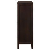 Carlton Cappuccino 5-Drawer Rectangular Chest by Coaster at Eve Furniture