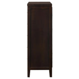 Carlton Cappuccino 5-Drawer Rectangular Chest by Coaster at Eve Furniture