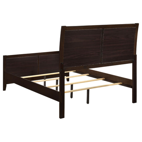 Carlton Cappuccino 5-Piece Queen Bedroom Set with Upholstered Headboard by Coaster at Eve Furniture
