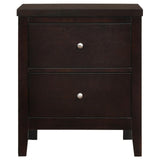 Carlton Cappuccino 5-Piece Queen Bedroom Set with Upholstered Headboard by Coaster at Eve Furniture