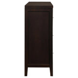 Carlton Cappuccino 6-Drawer Rectangular Dresser by Coaster at Eve Furniture