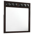 Carlton Cappuccino Upholstered Rectangular Mirror by Coaster at Eve Furniture