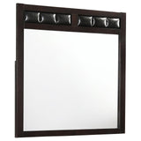 Carlton Cappuccino Upholstered Rectangular Mirror by Coaster at Eve Furniture