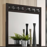 Carlton Cappuccino Upholstered Rectangular Mirror