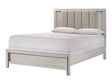 Carlton White King Upholstered Panel Bed by Crown Mark at Eve Furniture