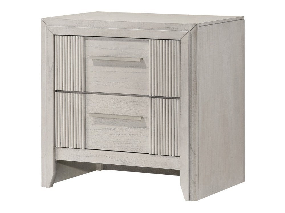 Carlton White Mist Nightstand by Crown Mark at Eve Furniture