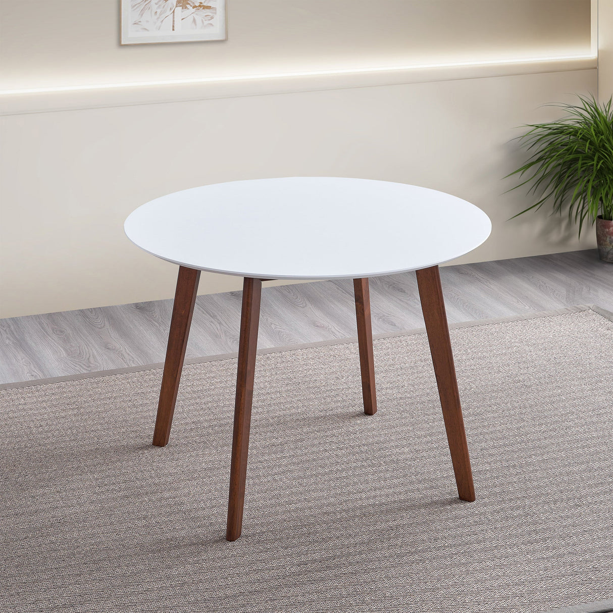 Carlton White Top Dining Table by Ashcroft Furniture at Eve Furniture