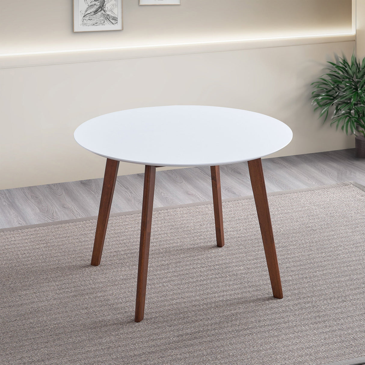 Carlton White Top Dining Table by Ashcroft Furniture at Eve Furniture