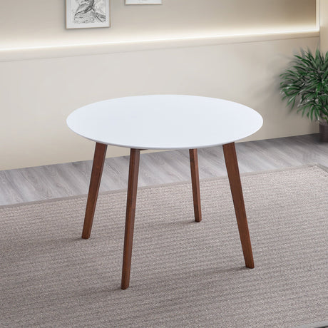 Carlton White Top Dining Table by Ashcroft Furniture at Eve Furniture