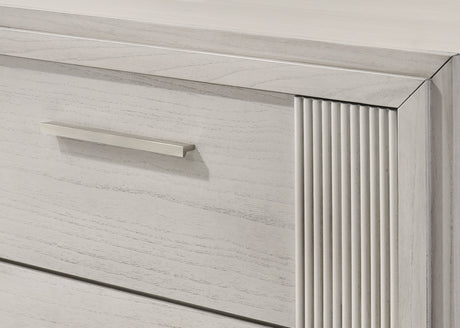 Carlton White Upholstered Panel Bedroom Set by Crown Mark at Eve Furniture