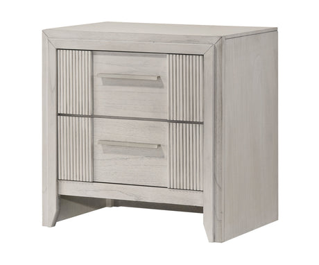Carlton White Upholstered Panel Bedroom Set by Crown Mark at Eve Furniture