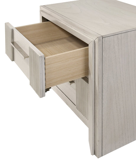 Carlton White Upholstered Panel Bedroom Set by Crown Mark at Eve Furniture