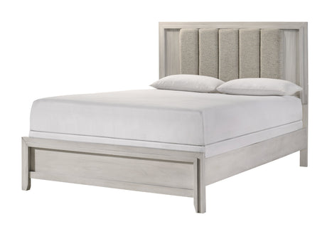 Carlton White Upholstered Panel Bedroom Set by Crown Mark at Eve Furniture