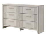 Carlton White Upholstered Panel Bedroom Set by Crown Mark at Eve Furniture