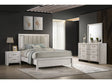 Carlton White Upholstered Panel Bedroom Set by Crown Mark at Eve Furniture