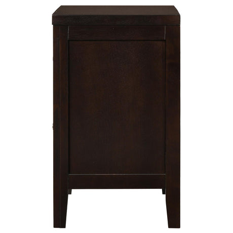 Carlton Cappuccino 2-Drawer Rectangular Nightstand by Coaster at Eve Furniture