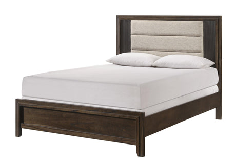 Carlton Brown Upholstered Panel Bedroom Set by Crown Mark at Eve Furniture