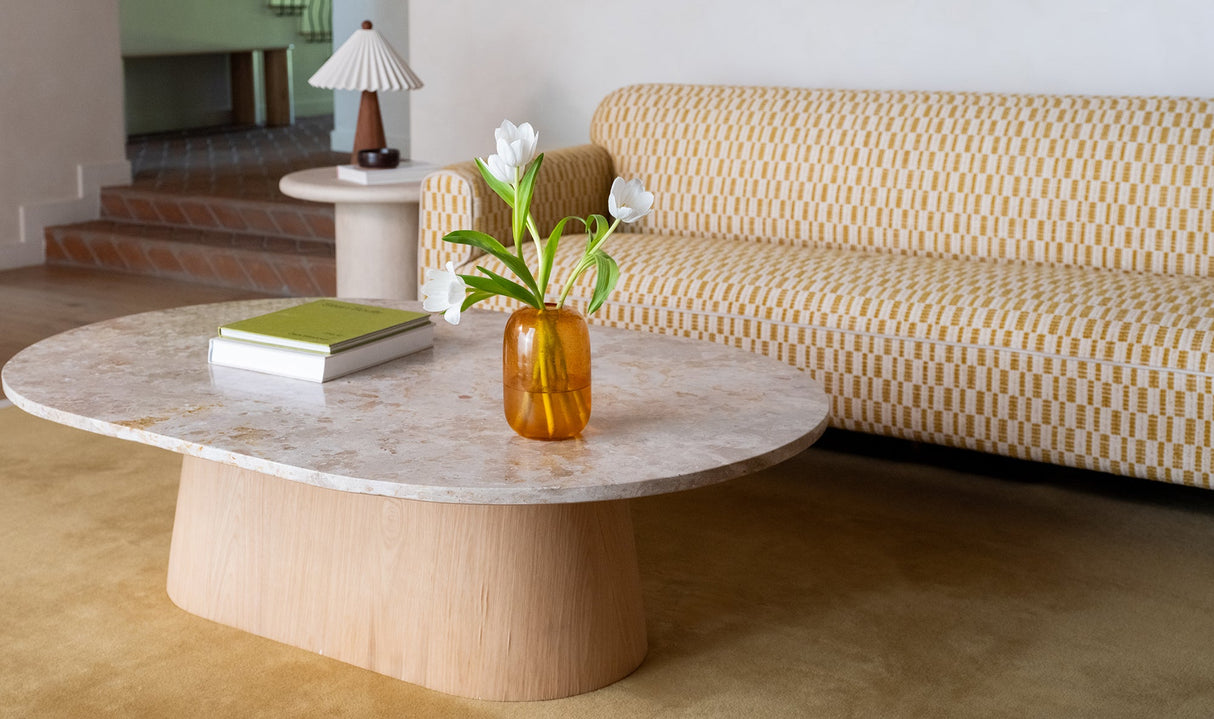 Carly Coffee Table Panther Stone by Moe's Home at Eve Furniture
