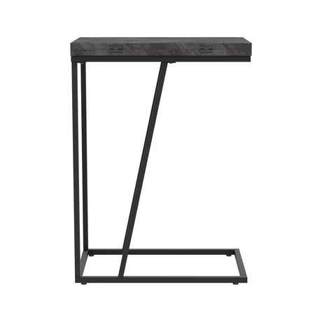 Carly Gray Expandable Chevron Rectangular Accent Table by Coaster at Eve Furniture