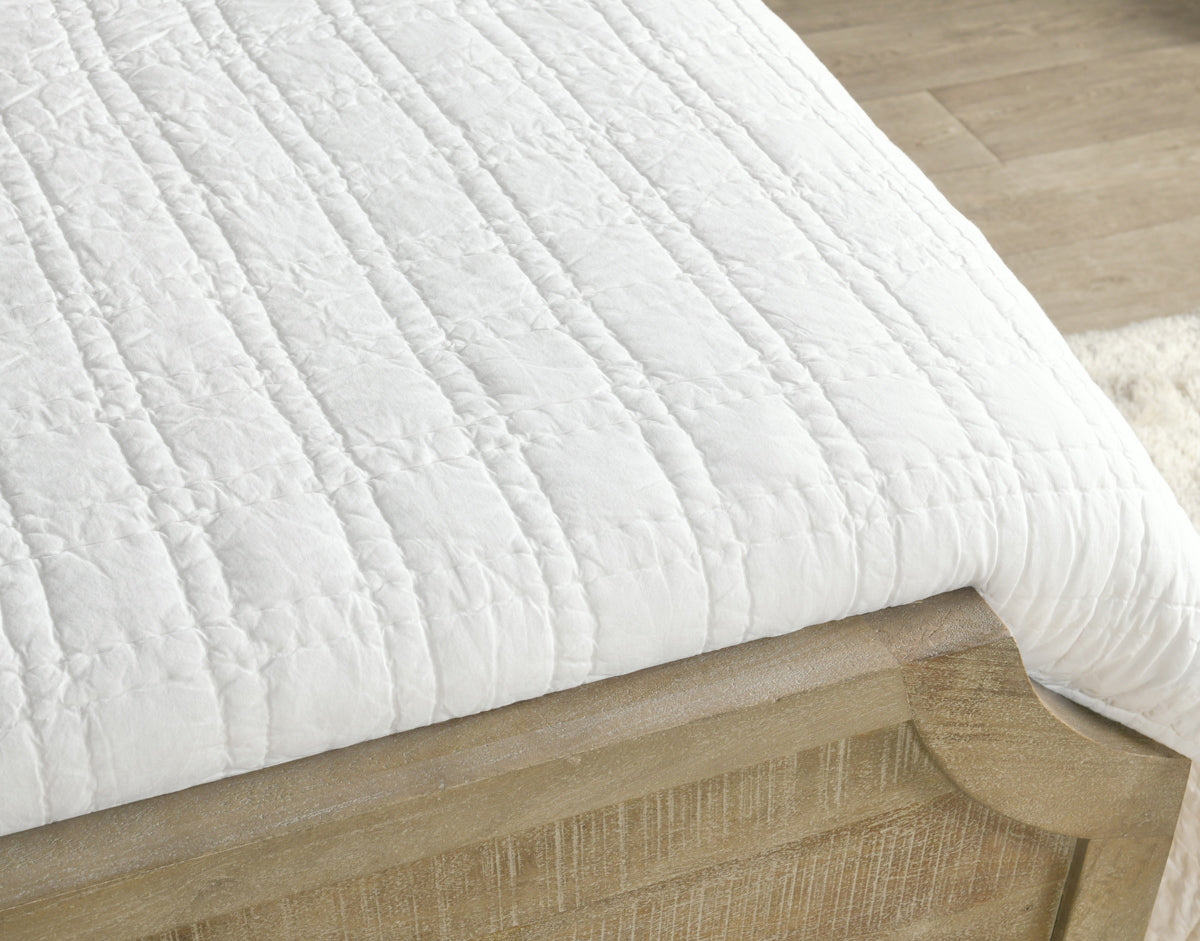 Carly White Quilt Collection by Classic Home at Eve Furniture