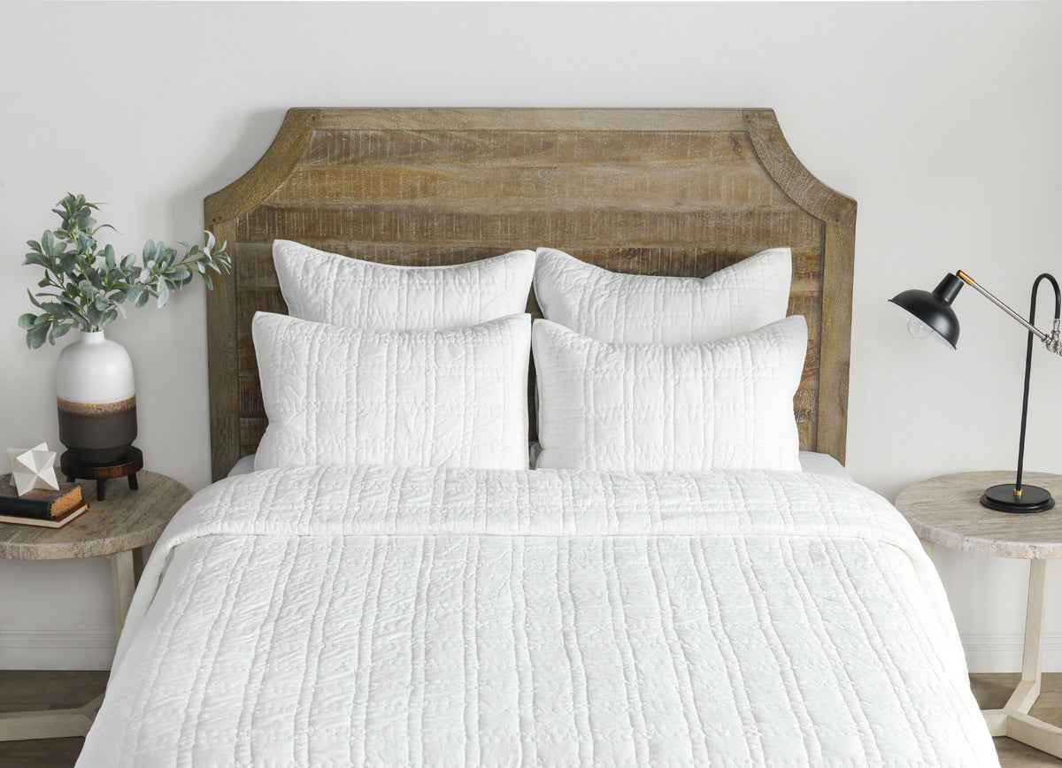 Carly White Quilt Collection by Classic Home at Eve Furniture