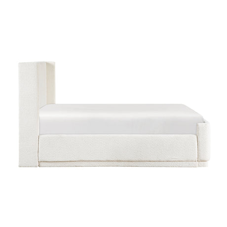 Carmel Beige California King Platform Bed by Homelegance at Eve Furniture