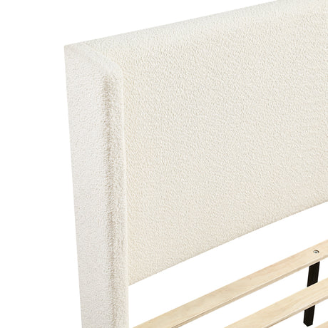 Carmel Beige California King Platform Bed by Homelegance at Eve Furniture