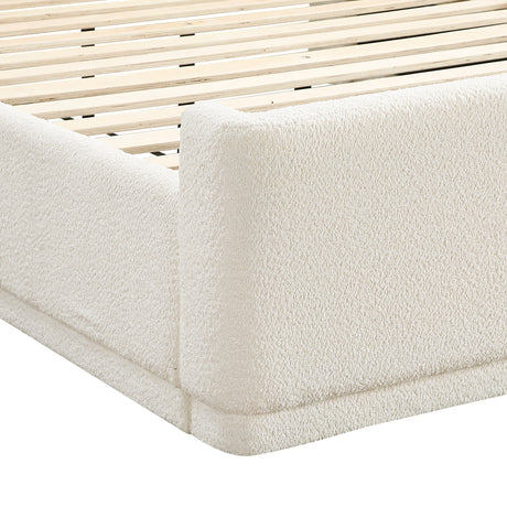 Carmel Beige California King Platform Bed by Homelegance at Eve Furniture