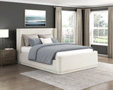 Carmel Beige California King Platform Bed by Homelegance at Eve Furniture