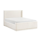 Carmel Beige Full Upholstered Platform Bed by Homelegance at Eve Furniture