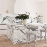 Carmel Black & White Performance Boucle Counter Stool by TOV Furniture at Eve Furniture